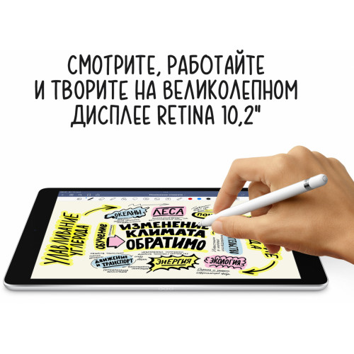 Apple iPad 10,2, Серебристый