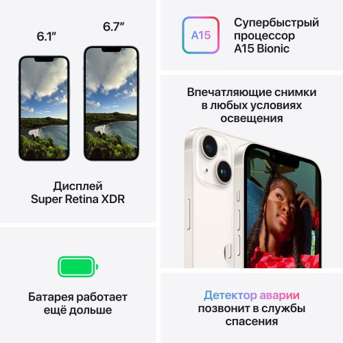iPhone 14 белый