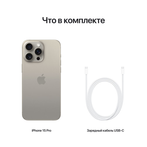 iPhone 15 Pro Max Титановый  черный 2-SIM